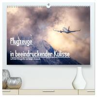 Vorderes Coverbild Flugzeuge in beeindruckender Kulisse (hochwertiger Premium Wandkalender 2025 DIN A2 quer), Kunstdruck in Hochglanz