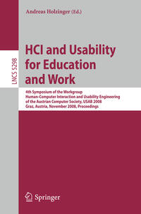 Vorderes Coverbild HCI and Usability for Education and Work