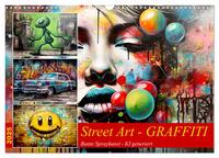Vorderes Coverbild Street Art Graffiti (Wandkalender 2025 DIN A3 quer), CALVENDO Monatskalender
