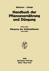 Vorderes Coverbild Düngung der Kulturpflanzen