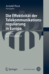 Vorderes Coverbild Die Effektivität der Telekommunikationsregulierung in Europa