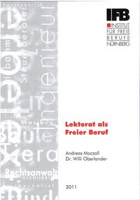 Vorderes Coverbild Lektorat als Freier Beruf