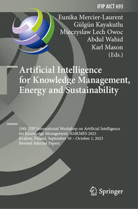 Vorderes Coverbild Artificial Intelligence for Knowledge Management, Energy and Sustainability
