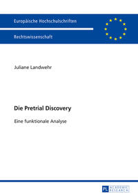 Vorderes Coverbild Die Pretrial Discovery
