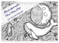 Vorderes Coverbild Bezaubernde Mini-Monster - Ein Ausmal-Kalender (Tischkalender 2025 DIN A5 quer), CALVENDO Monatskalender