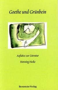 Vorderes Coverbild Goethe und Grünbein