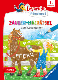 Vorderes Coverbild Leserabe Rätselspaß - Zauber-Malrätsel zum Lesenlernen: Pferde (1. Lesestufe)
