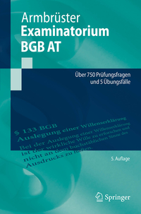 Vorderes Coverbild Examinatorium BGB AT