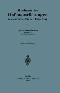 Vorderes Coverbild Mechanische Hafenausrüstungen insbesondere für den Umschlag