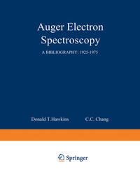 Vorderes Coverbild Auger Electron Spectroscopy