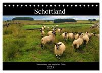 Vorderes Coverbild Schottland - Impressionen von magischen Orten (Tischkalender 2025 DIN A5 quer), CALVENDO Monatskalender