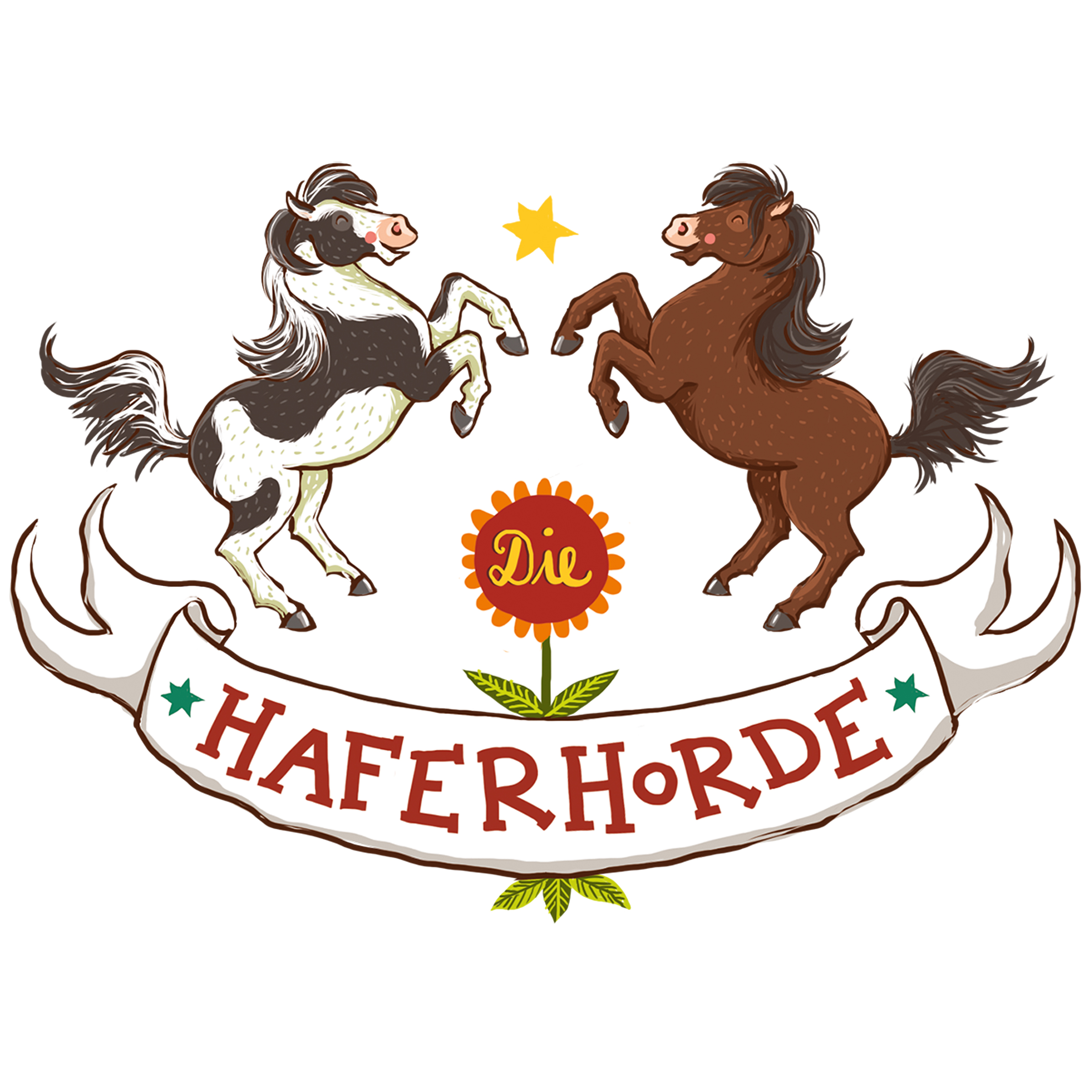 Serienlogo Die Haferhorde - Jetzt geht's um die Möhre!
