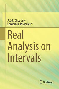 Vorderes Coverbild Real Analysis on Intervals
