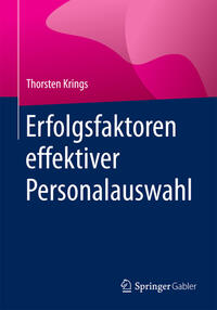Vorderes Coverbild Erfolgsfaktoren effektiver Personalauswahl