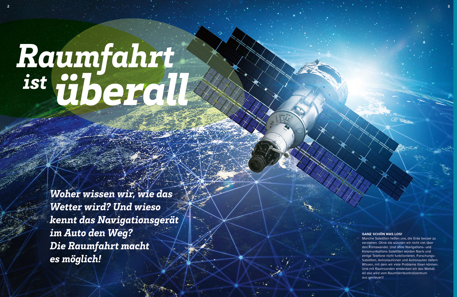 Beispielinhalt (Bild) WAS IST WAS Raumfahrtkontrollzentrum. Kontakt ins All