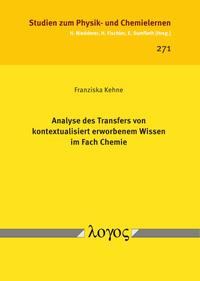 Vorderes Coverbild Analyse des Transfers von kontextualisiert erworbenem Wissen im Fach Chemie
