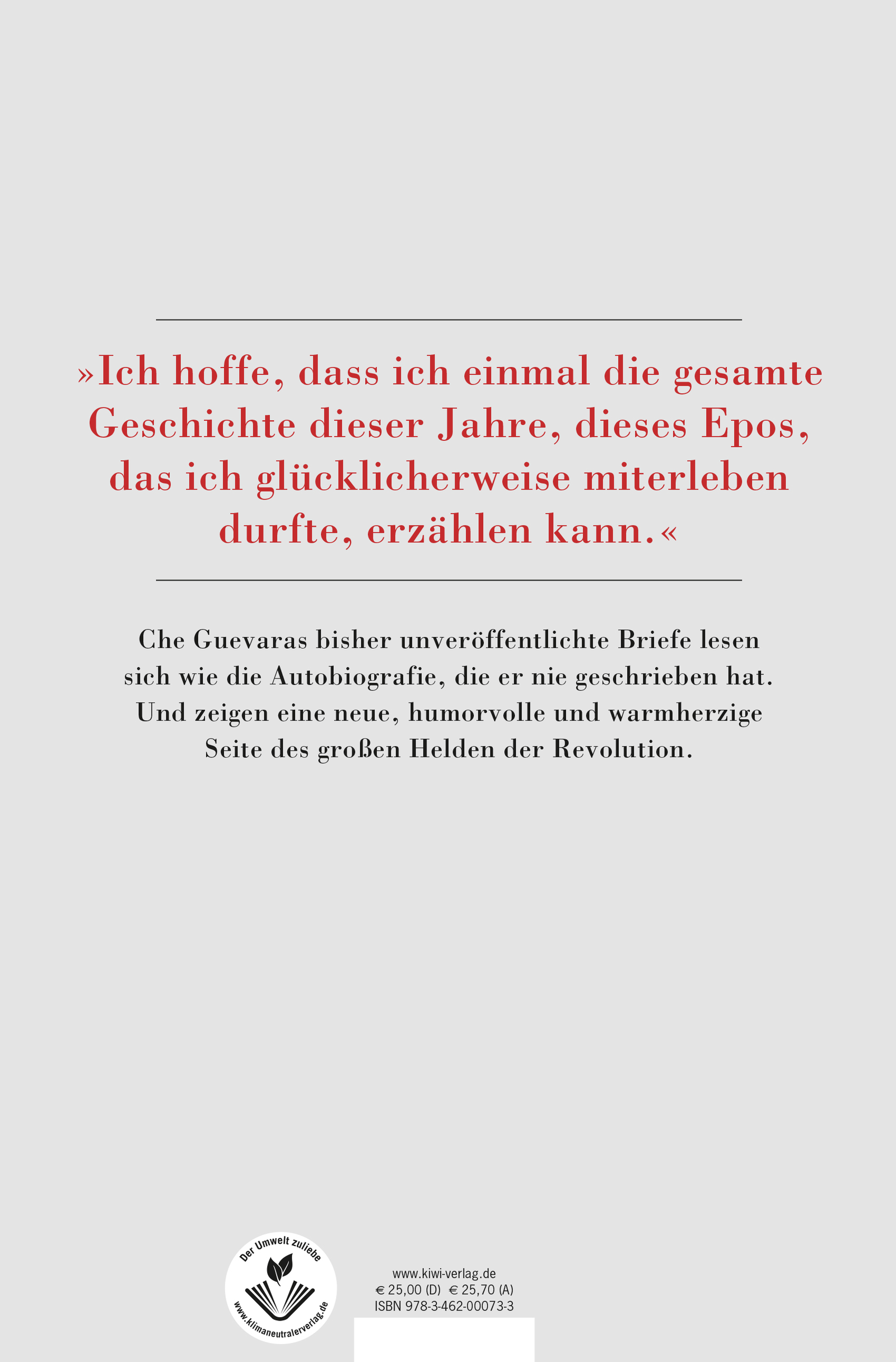 Rückseitencover Ich umarme dich mit all meiner revolutionären Hingabe