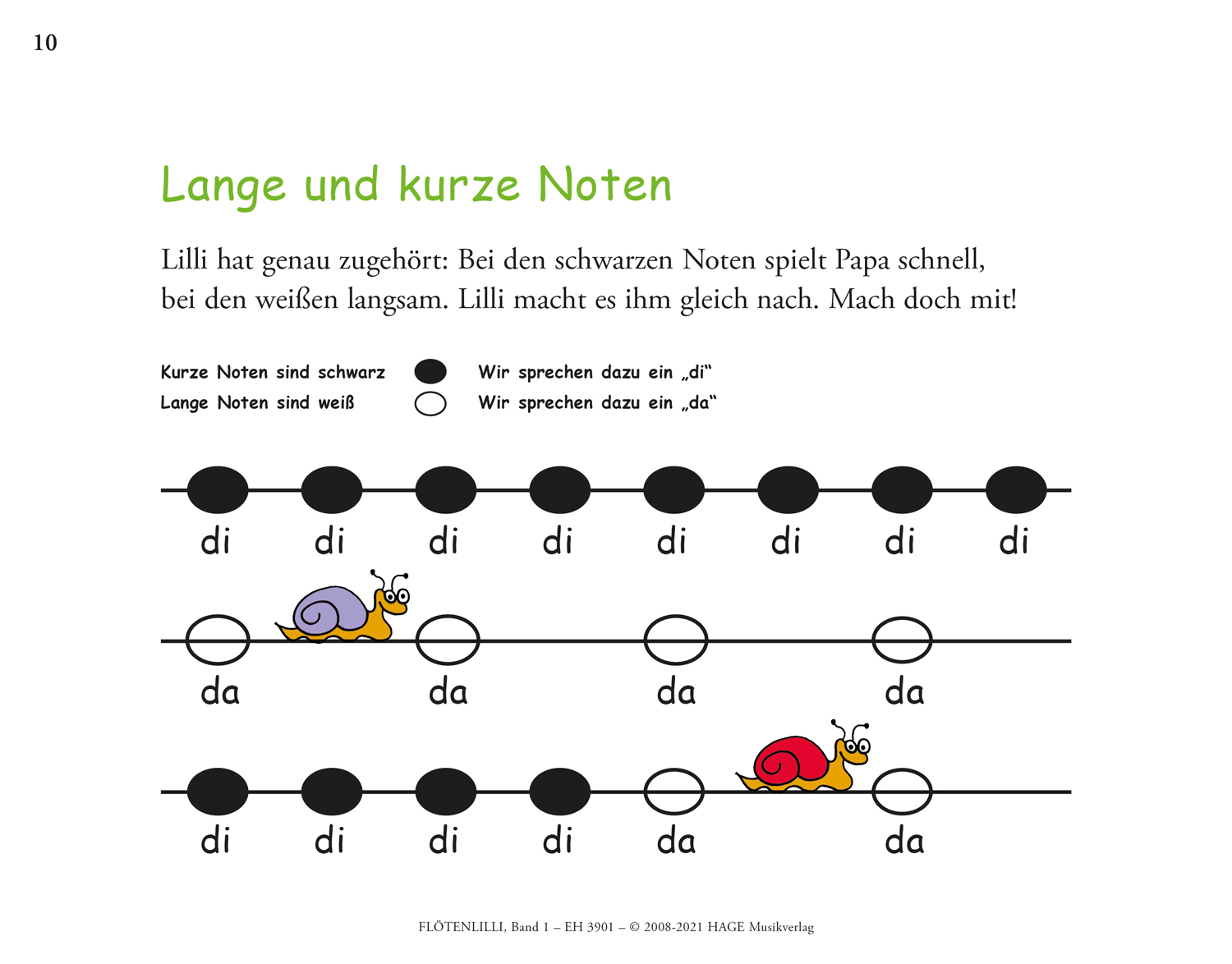 Beispielinhalt (Bild) Flötenlilli - Blockflötenschule, Band 1