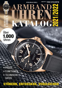Vorderes Coverbild Armbanduhren Katalog 2021/2022 - Rolex, Omega, Patek, Tudor u. v. m.