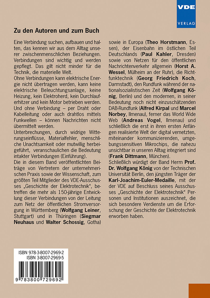 Rückseitencover Von der Leitung zum Netz