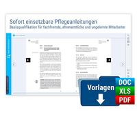 Vorderes Coverbild Sofort einsetzbare Pflegeanleitungen