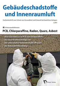 Vorderes Coverbild Gebäudeschadstoffe und Innenraumluft, Band 3: PCB, Chlorparaffine, Radon, Quarz, Asbest