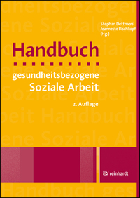 Vorderes Coverbild Handbuch gesundheitsbezogene Soziale Arbeit