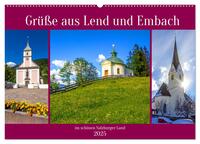 Vorderes Coverbild Grüße aus Lend und Embach (Wandkalender 2025 DIN A2 quer), CALVENDO Monatskalender