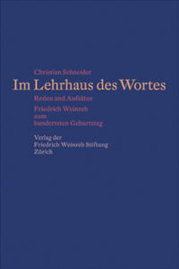 Vorderes Coverbild Im Lehrhaus des Wortes