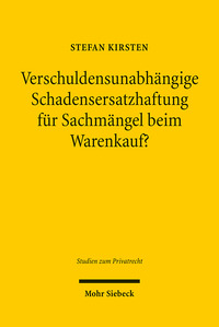 Vorderes Coverbild Verschuldensunabhängige Schadensersatzhaftung für Sachmängel beim Warenkauf?