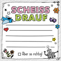 Vorderes Coverbild FUCK: Scheiß drauf – Klebezettel