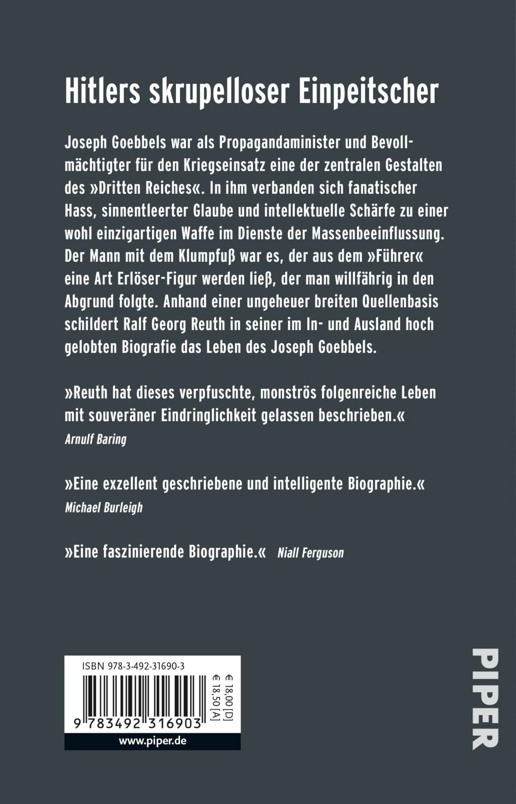Rückseitencover Goebbels
