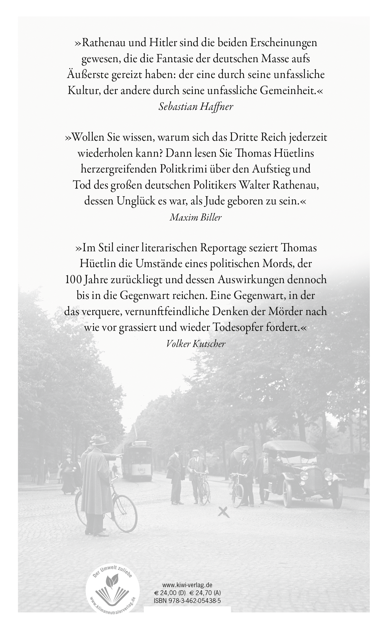 Rückseitencover Berlin, 24. Juni 1922