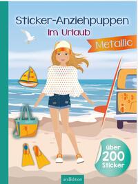 Vorderes Coverbild Sticker-Anziehpuppen Metallic – Im Urlaub