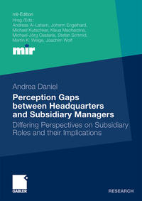 Vorderes Coverbild Perception Gaps between Headquarters and Subsidiary Managers