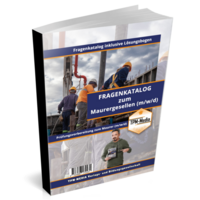 Vorderes Coverbild Maurer / Gesellenbrief (m/w/d) - Fragenkatalog mit über 2700 Prüfungs-/Lernfragen (Buch-/Printversion)
