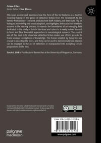 Vorderes Coverbild A Narratological Approach to Lists in Detective Fiction