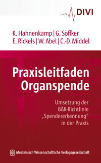 Vorderes Coverbild (hohe Qualität) Praxisleitfaden Organspende