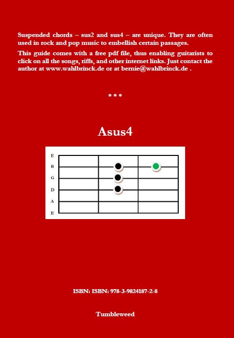 Rückseitencover Appreciating Suspended Chords in Rock & Pop Music - A Guide for Guitarists