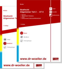 Vorderes Coverbild Paket Skript & MindBook - Strafrecht Allgemeiner Teil 2 – AT II