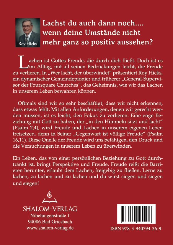 Rückseitencover Wer lacht, der überwindet