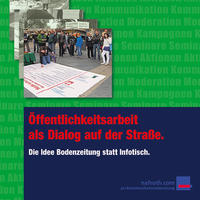 Vorderes Coverbild Öffentlichkeitsarbeit als Dialog auf der Straße