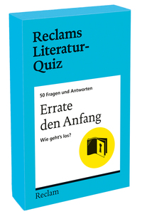 Vorderes Coverbild Errate den Anfang. Wie geht’s los? 50 Fragen und Antworten für Büchermenschen