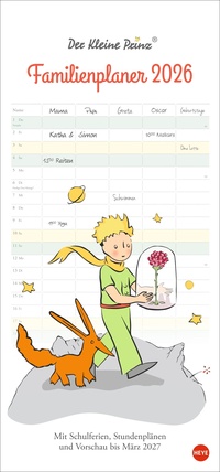 Vorderes Coverbild Der Kleine Prinz Familienplaner 2026