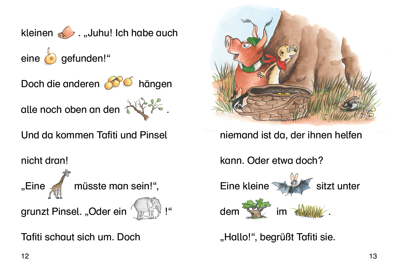 Beispielinhalt (Bild) Tafiti - Nur Mut, kleine Fledermaus!