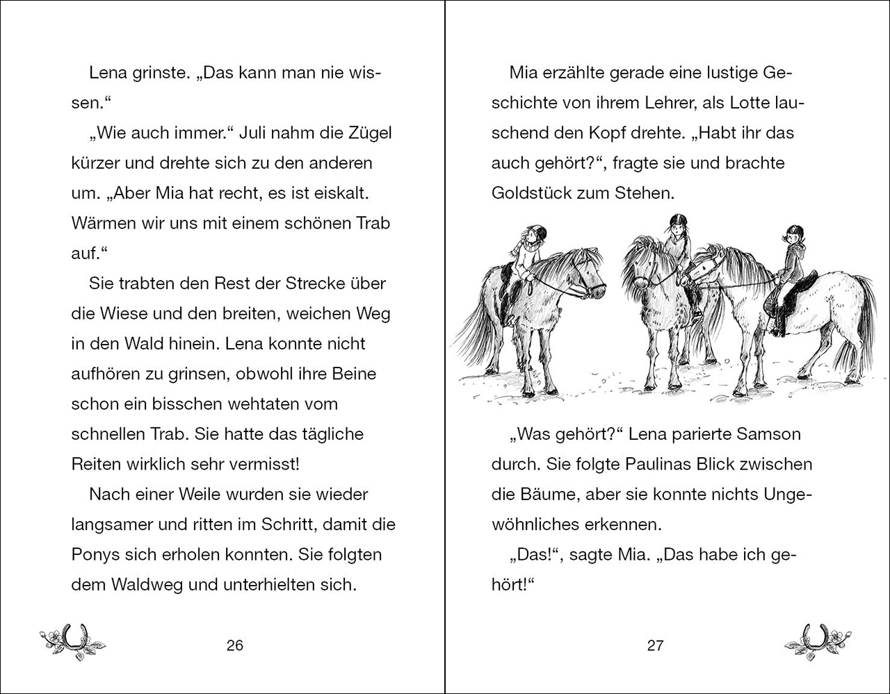 Beispielinhalt (Bild) Ponyhof Apfelblüte (Band 8) - Rapunzel und der Spuk im Wald
