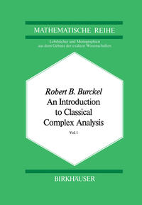 Vorderes Coverbild An Introduction to Classical Complex Analysis