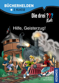 Vorderes Coverbild Die drei ??? Kids, Bücherhelden 2. Klasse, Hilfe, Geisterzug!