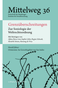 Vorderes Coverbild Grenzüberschreitungen. Zur Soziologie der Weltrechtsordnung