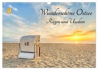 Vorderes Coverbild Wunderschöne Ostsee Rügen und Usedom (Wandkalender 2025 DIN A3 quer), CALVENDO Monatskalender